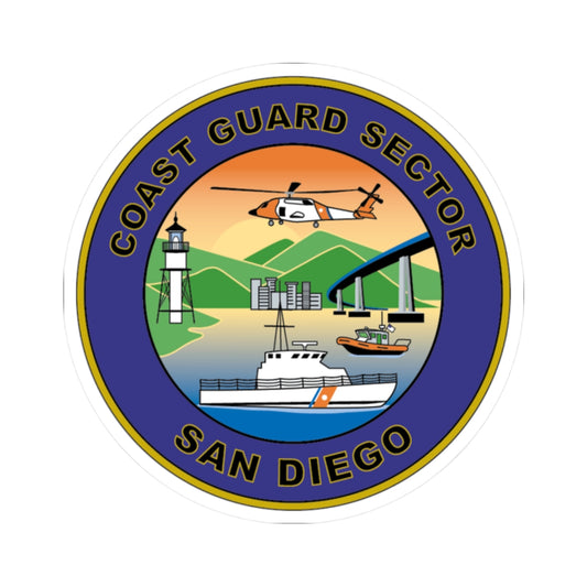 USCG Sector San Diego NEW 07 (U.S. Coast Guard) STICKER Vinyl Kiss-Cut Decal