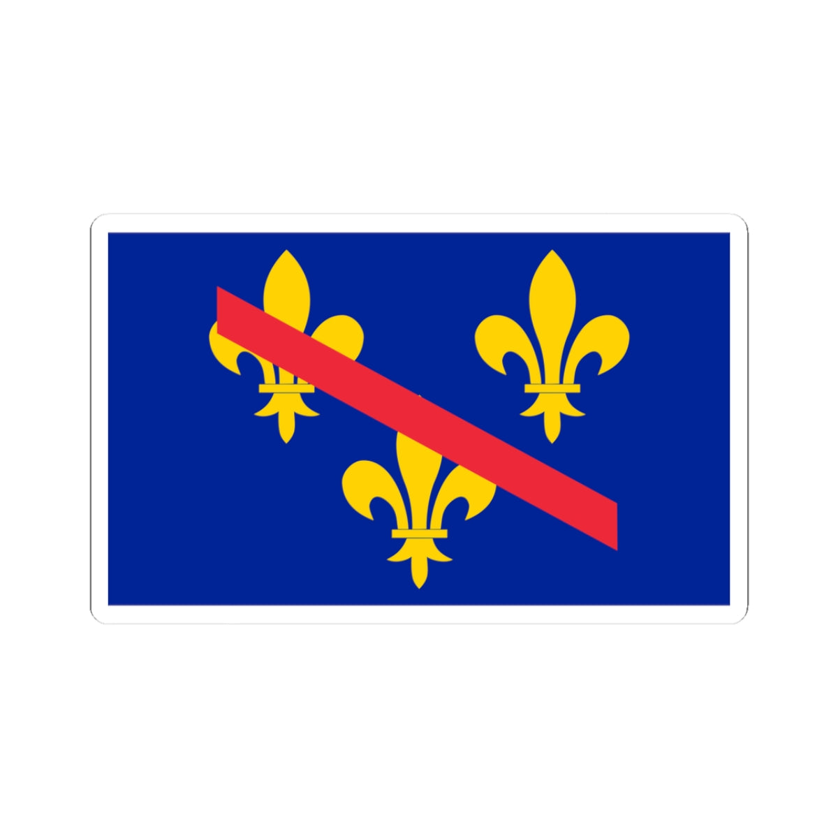 Flag of Dombes (France) STICKER Vinyl Kiss-Cut Decal