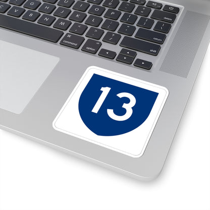 PR primary 13 (Puerto Rico) (Road Sign) STICKER Vinyl Kiss-Cut Decal