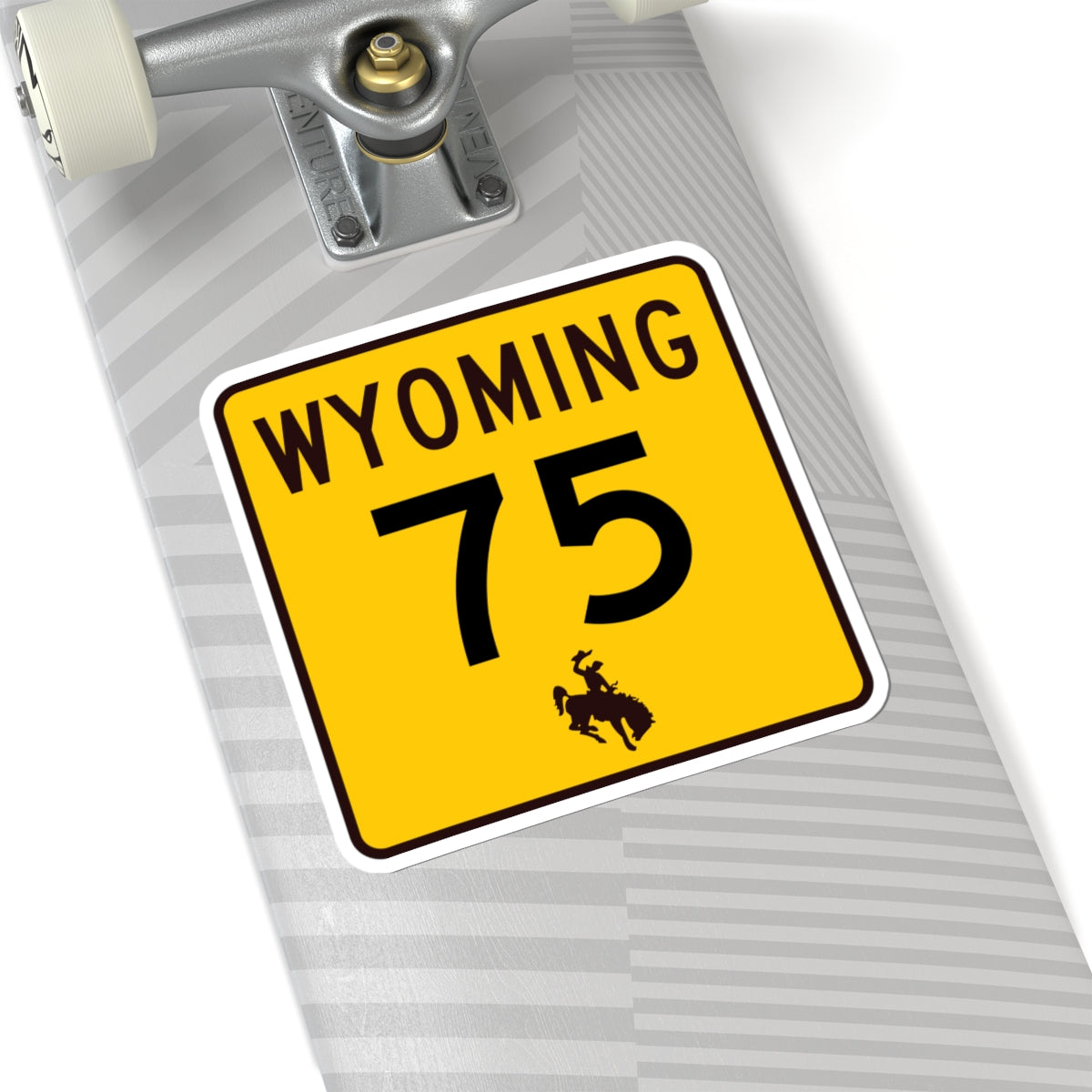 WY-75 (Wyoming) (Road Sign) STICKER Vinyl Kiss-Cut Decal