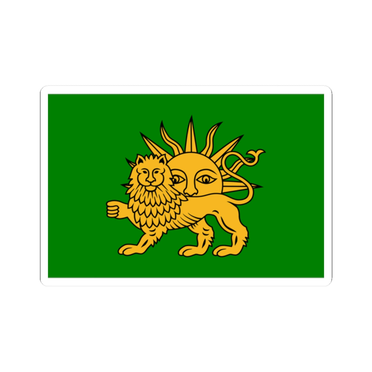 Safavid Flag (Iran) STICKER Vinyl Kiss-Cut Decal