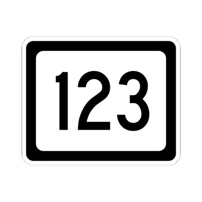 WV-123 (Virginia) (Road Sign) STICKER Vinyl Kiss-Cut Decal