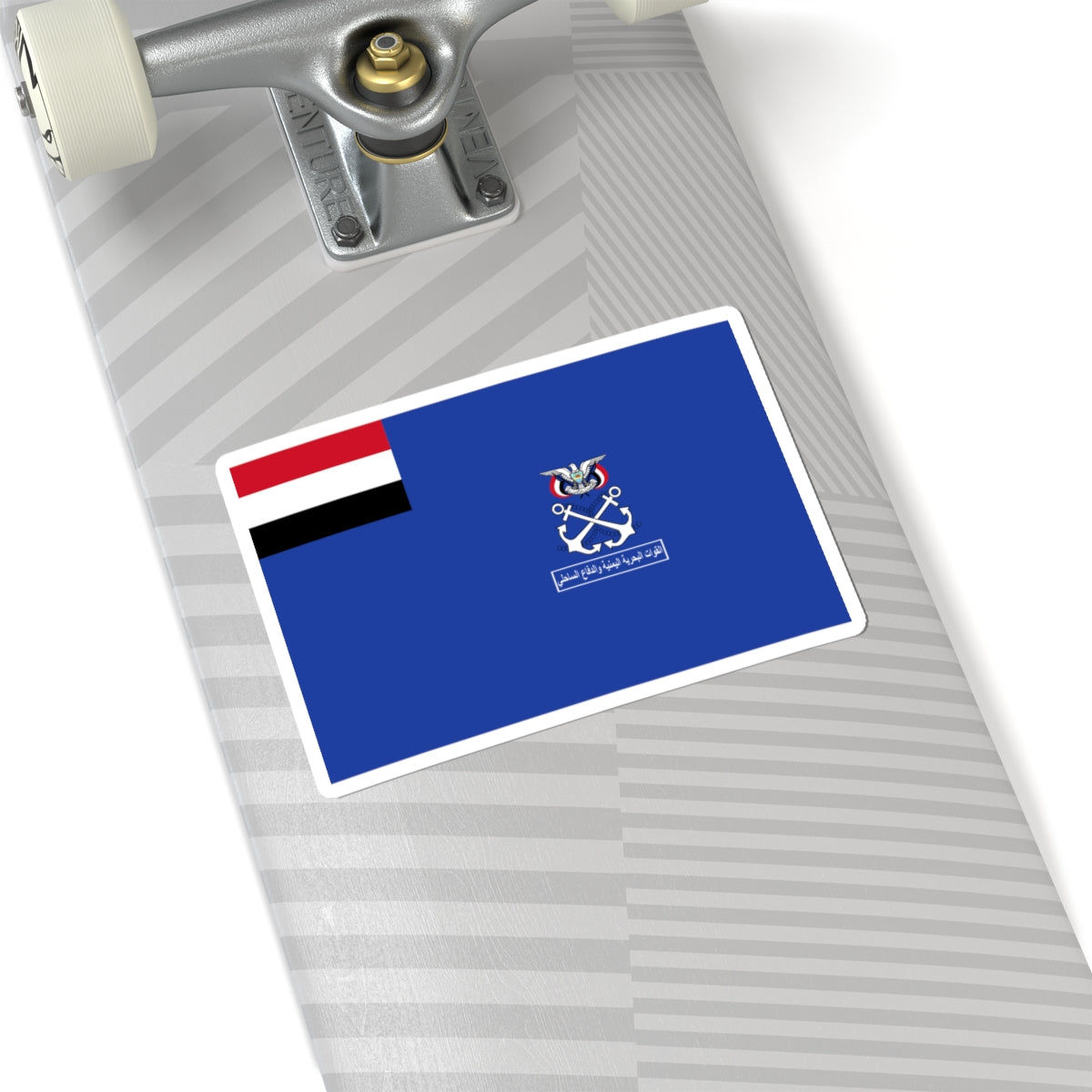 Flag of the Yemeni Navy (Yemen) STICKER Vinyl Kiss-Cut Decal