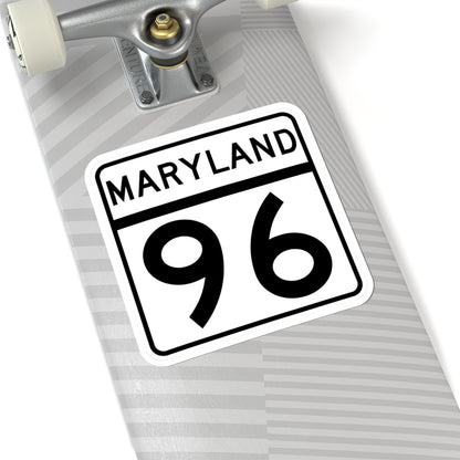 MD Route 96 (Maryland) (Road Sign) STICKER Vinyl Kiss-Cut Decal