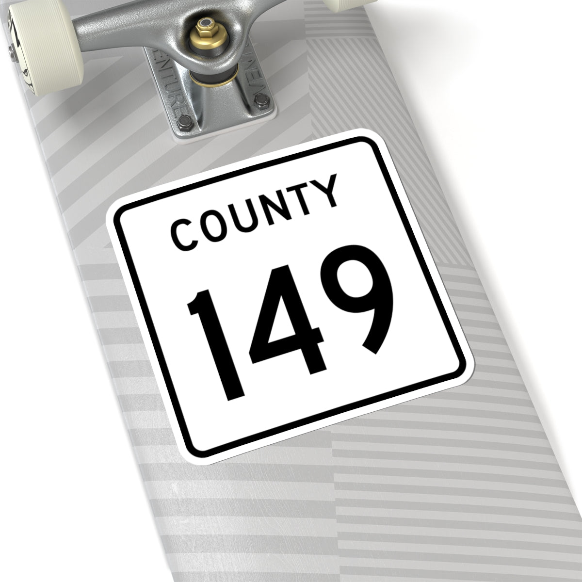 County 149 square (Minnesota) (Road Sign) STICKER Vinyl Kiss-Cut Decal