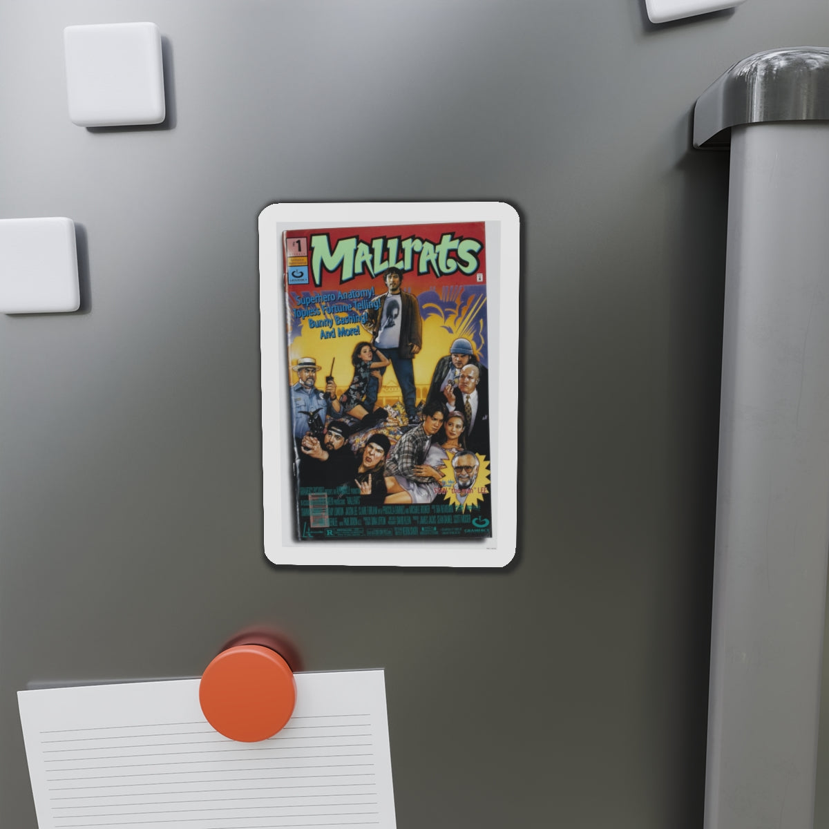 MALLRATS 1995 Movie Poster - Refrigerator Magnet-The Sticker Space