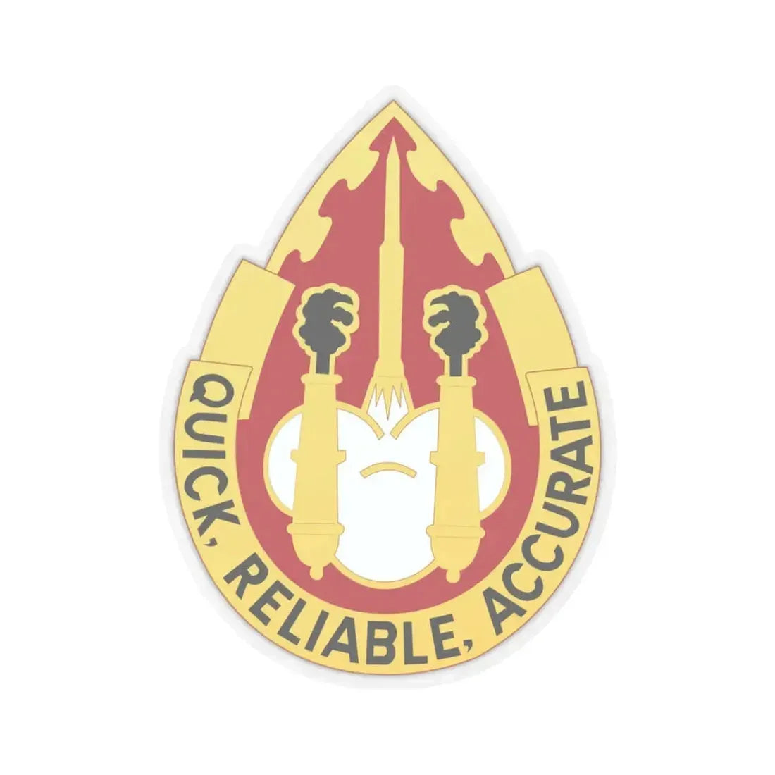 56th Artillery Group (U.S. Army) STICKER Vinyl Kiss-Cut Decal 3 Inch Transparent - The Sticker Space