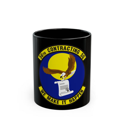 56th Contracting Squadron (U.S. Air Force) Black Coffee Mug-11oz-The Sticker Space