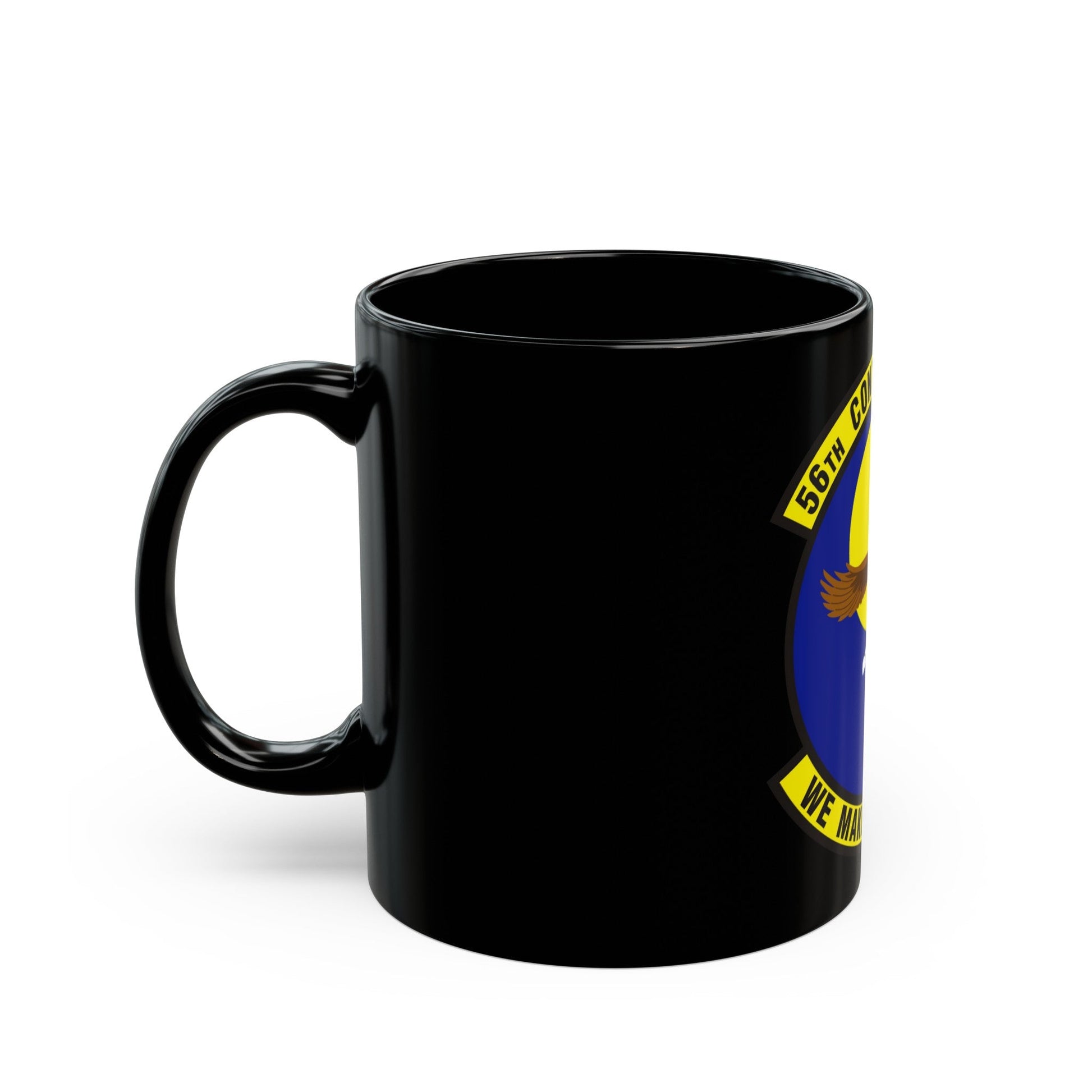 56th Contracting Squadron (U.S. Air Force) Black Coffee Mug-The Sticker Space