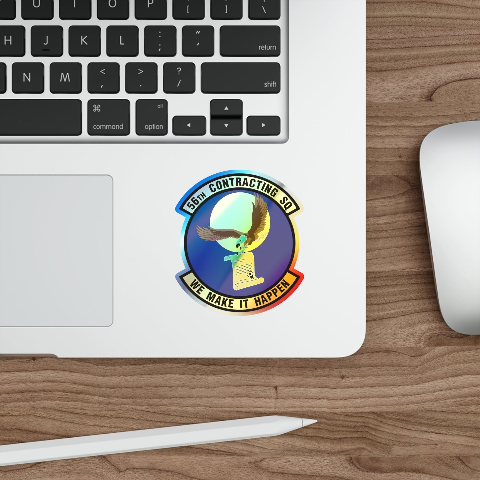 56th Contracting Squadron (U.S. Air Force) Holographic STICKER Die-Cut Vinyl Decal-The Sticker Space