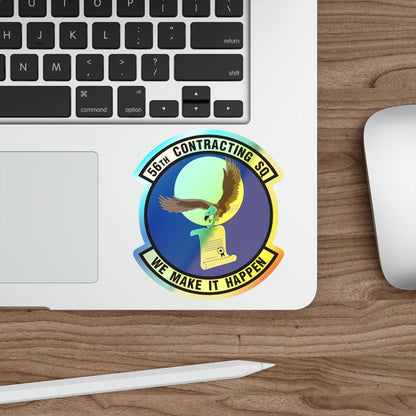 56th Contracting Squadron (U.S. Air Force) Holographic STICKER Die-Cut Vinyl Decal-The Sticker Space