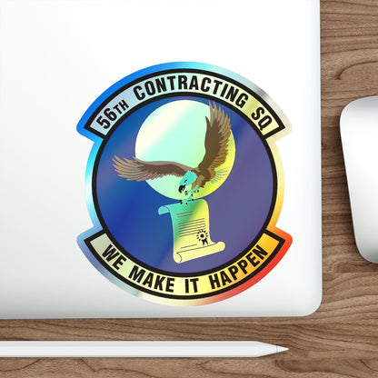 56th Contracting Squadron (U.S. Air Force) Holographic STICKER Die-Cut Vinyl Decal-The Sticker Space