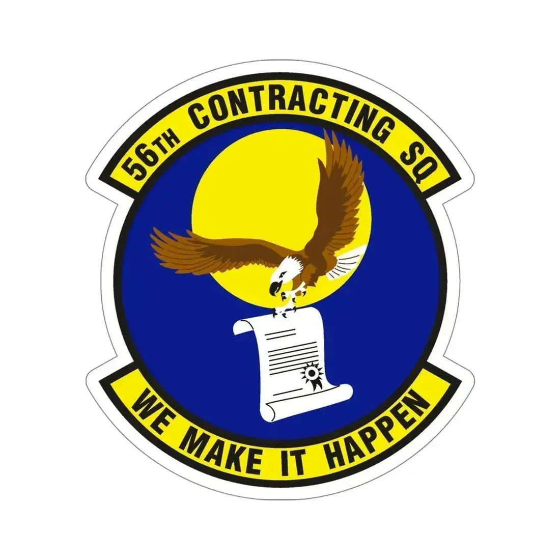 56th Contracting Squadron (U.S. Air Force) STICKER Vinyl Die-Cut Decal 5 Inch - The Sticker Space