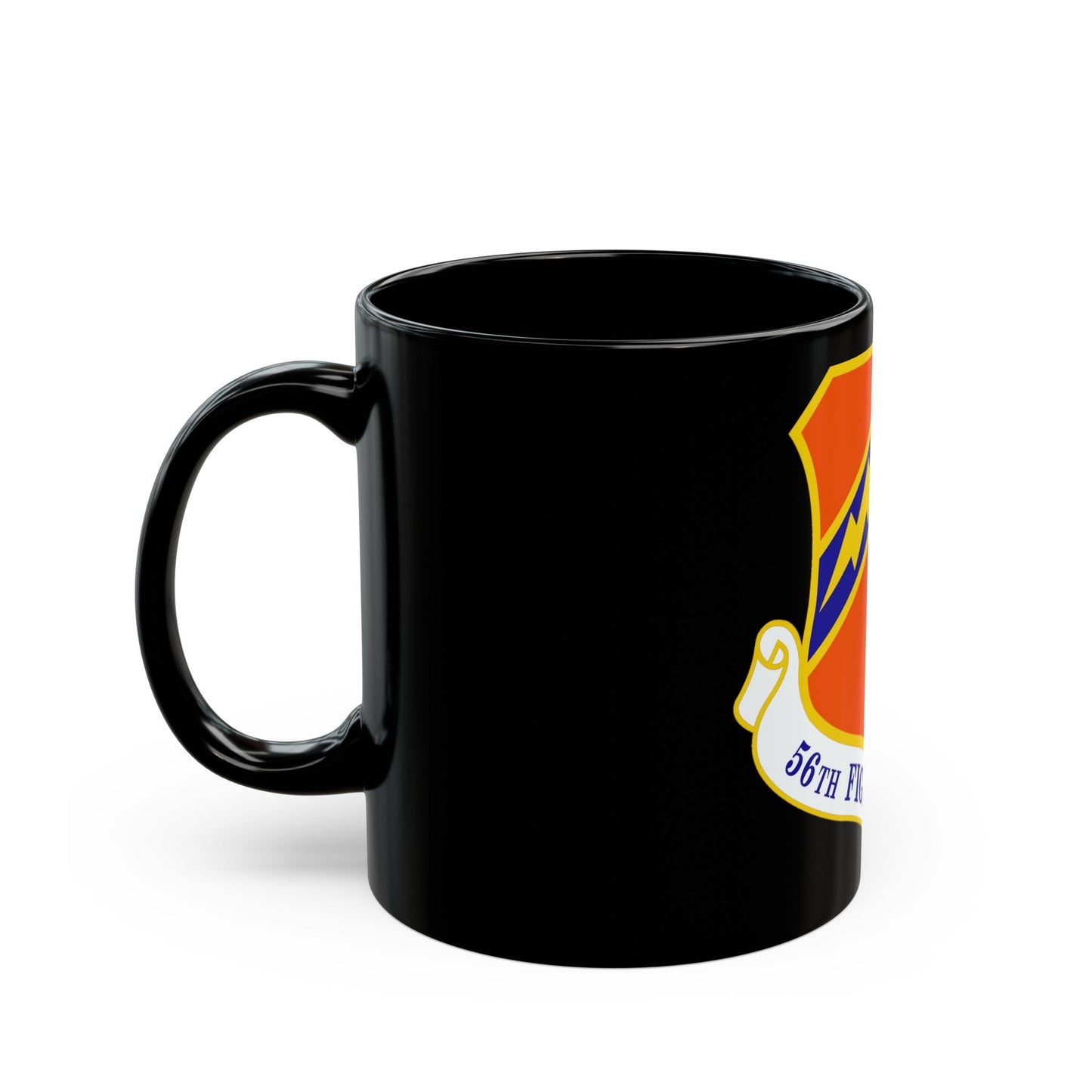 56th Fighter Wing (U.S. Air Force) Black Coffee Mug-The Sticker Space