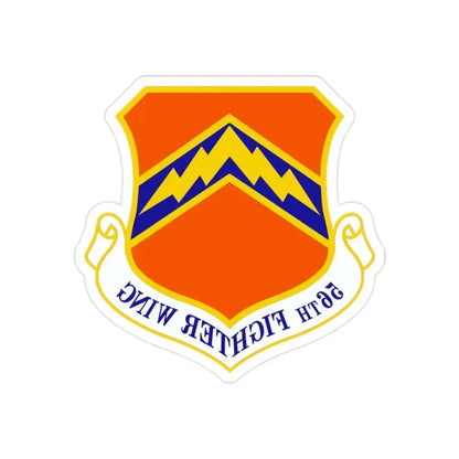 56th Fighter Wing (U.S. Air Force) REVERSE PRINT Transparent Die-Cut STICKER 2 Inch Die-Cut Transparent - The Sticker Space