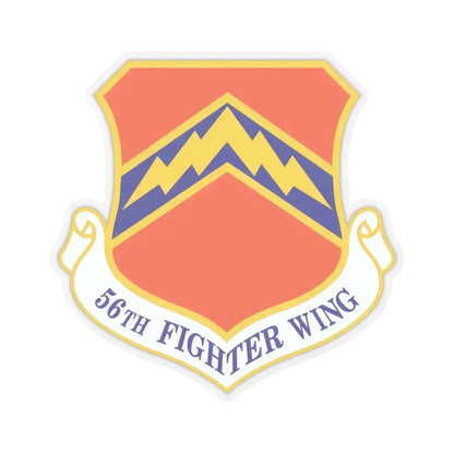 56th Fighter Wing (U.S. Air Force) STICKER Vinyl Kiss-Cut Decal 3 Inch Transparent - The Sticker Space