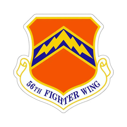 56th Fighter Wing (U.S. Air Force) STICKER Vinyl Kiss-Cut Decal 4 Inch White - The Sticker Space