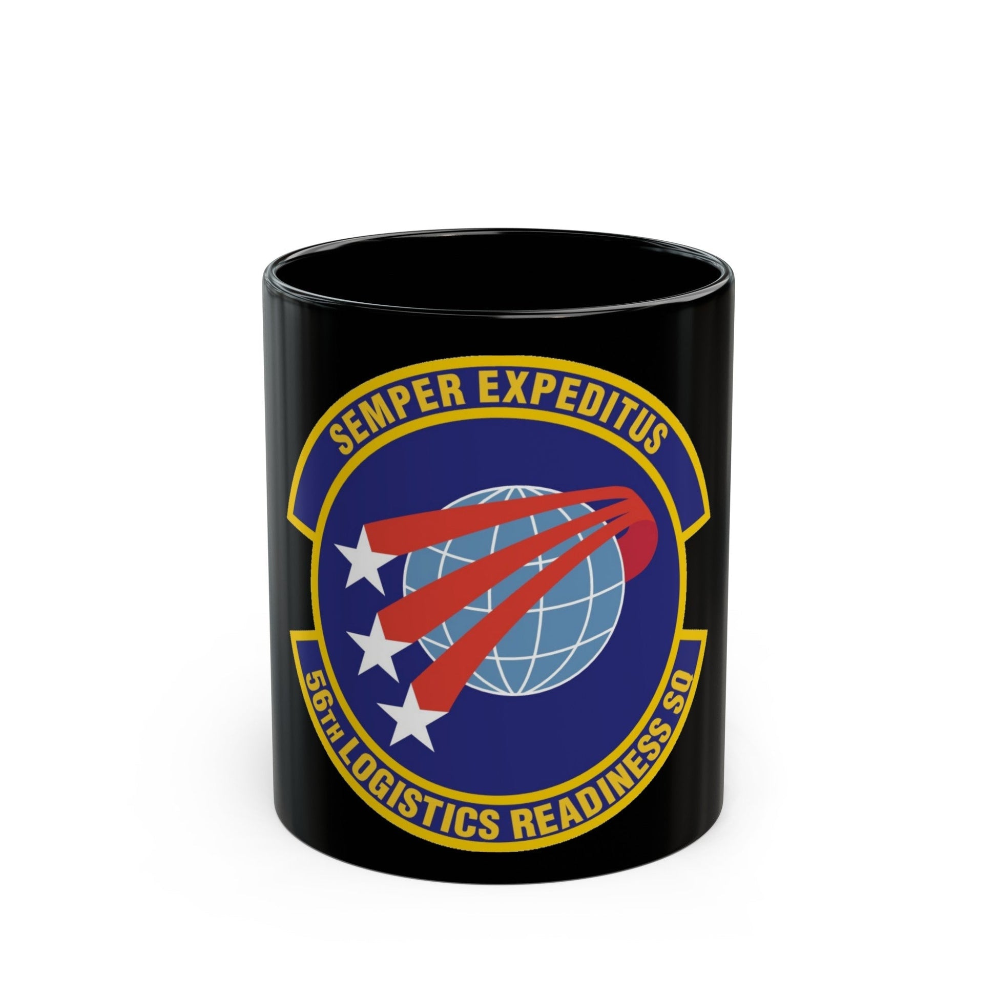 56th Logistics Readiness Squadron (U.S. Air Force) Black Coffee Mug-11oz-The Sticker Space