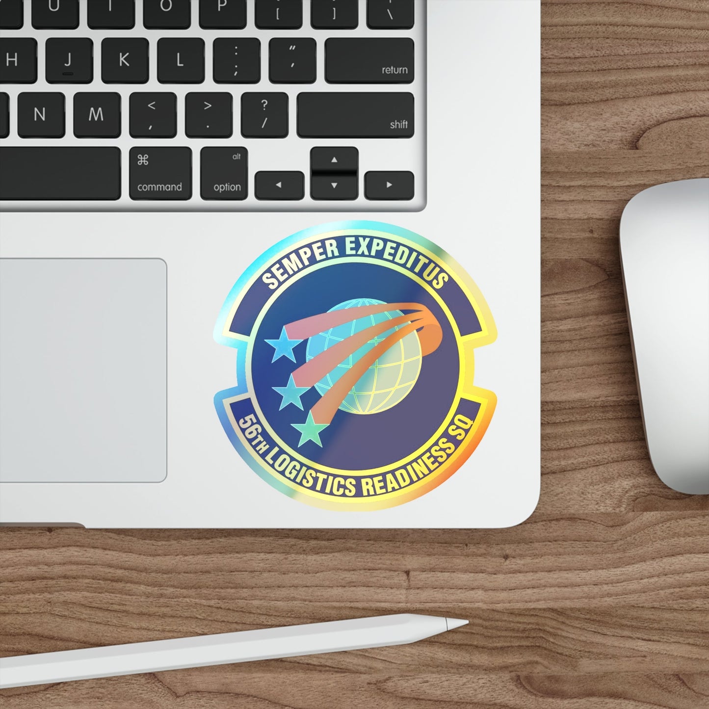 56th Logistics Readiness Squadron (U.S. Air Force) Holographic STICKER Die-Cut Vinyl Decal-The Sticker Space