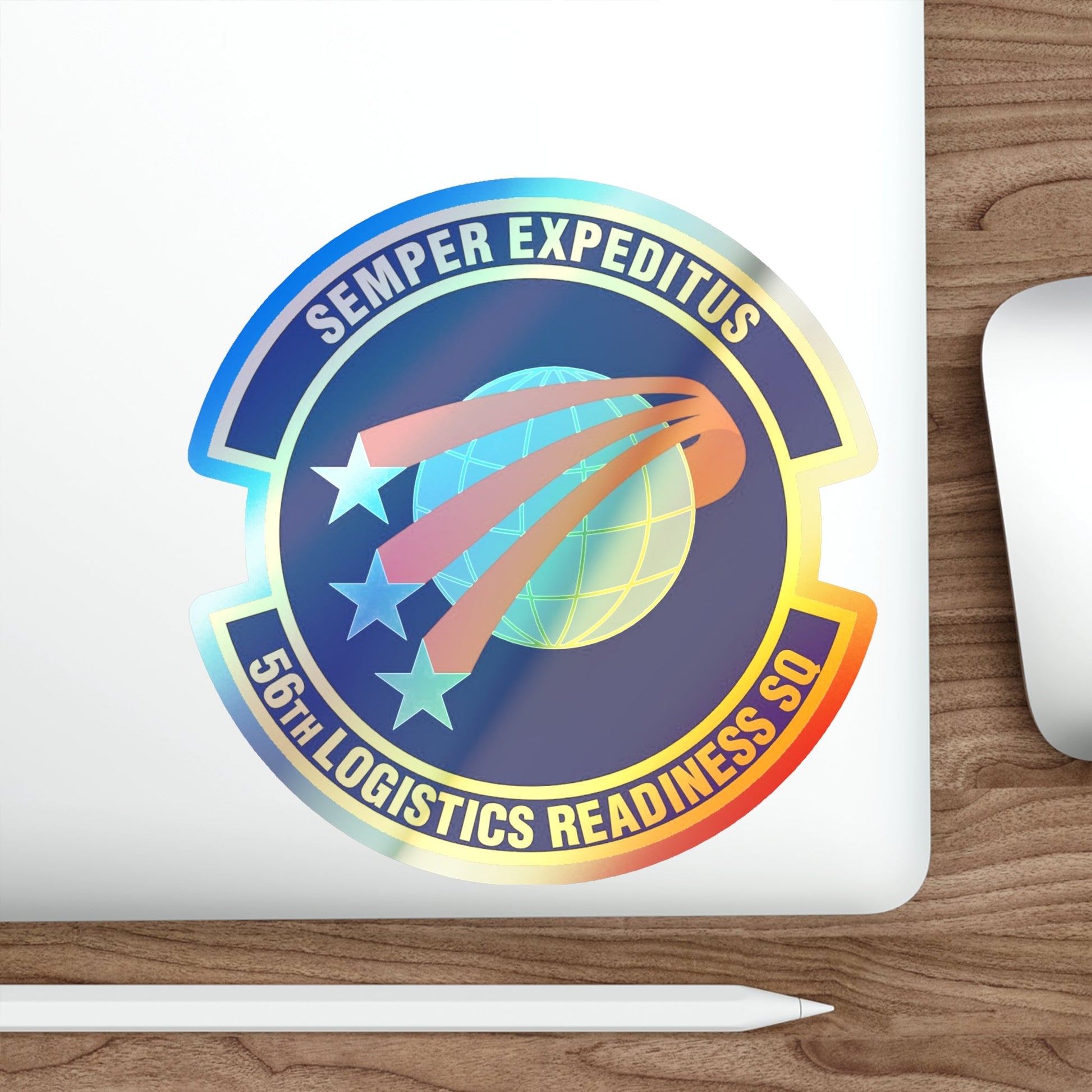 56th Logistics Readiness Squadron (U.S. Air Force) Holographic STICKER Die-Cut Vinyl Decal-The Sticker Space