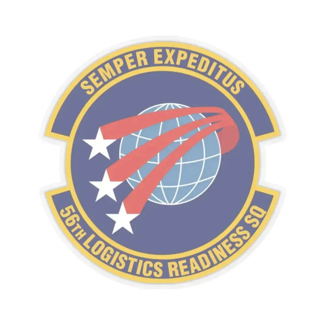 56th Logistics Readiness Squadron (U.S. Air Force) STICKER Vinyl Kiss-Cut Decal 2 Inch Transparent - The Sticker Space
