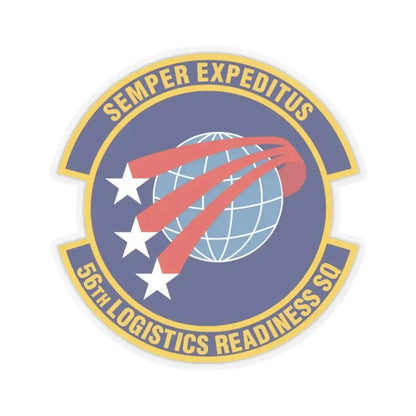 56th Logistics Readiness Squadron (U.S. Air Force) STICKER Vinyl Kiss-Cut Decal 3 Inch Transparent - The Sticker Space