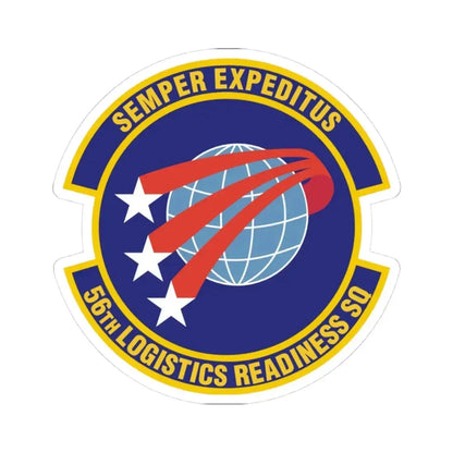56th Logistics Readiness Squadron (U.S. Air Force) STICKER Vinyl Kiss-Cut Decal 3 Inch White - The Sticker Space