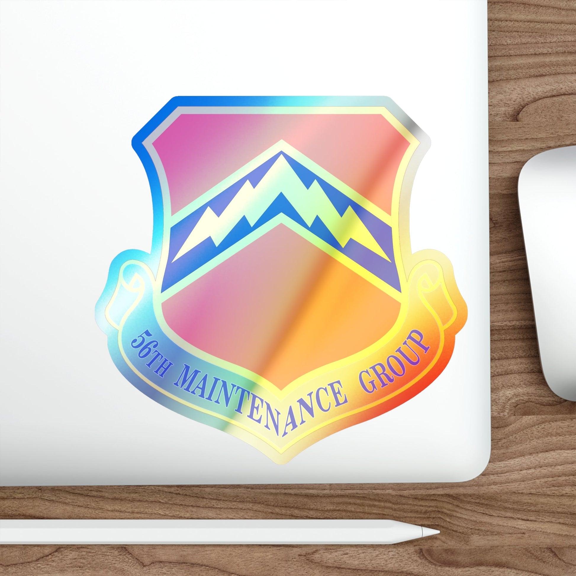 56th Maintenance Group (U.S. Air Force) Holographic STICKER Die-Cut Vinyl Decal-The Sticker Space