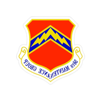 56th Maintenance Group (U.S. Air Force) REVERSE PRINT Transparent Die-Cut STICKER 2 Inch Die-Cut Transparent - The Sticker Space