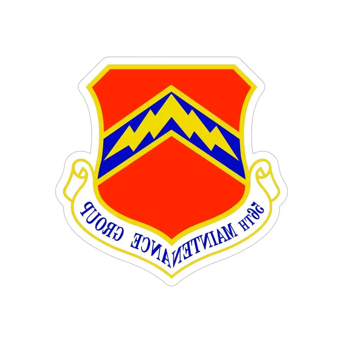 56th Maintenance Group (U.S. Air Force) REVERSE PRINT Transparent Die-Cut STICKER - The Sticker Space