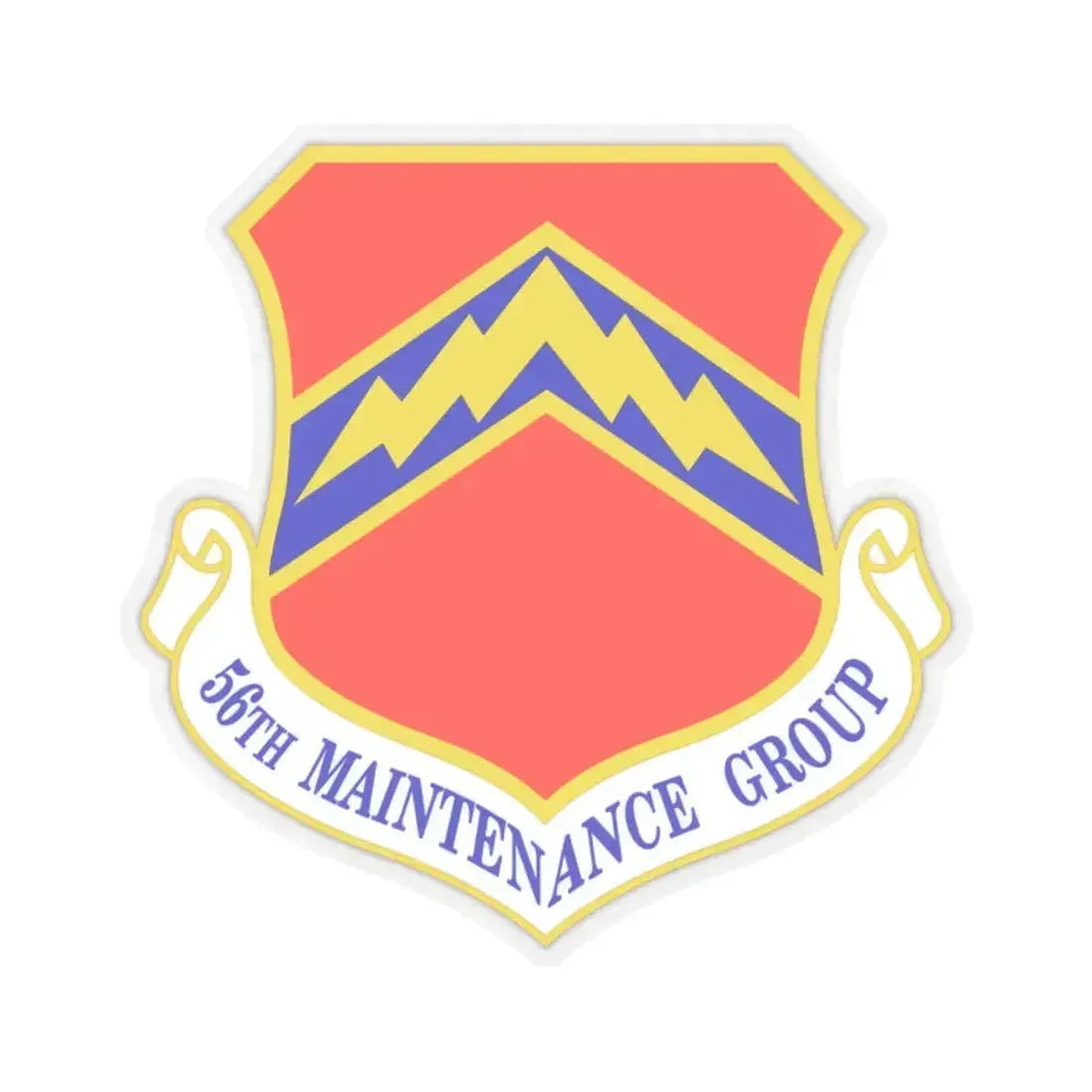 56th Maintenance Group (U.S. Air Force) STICKER Vinyl Kiss-Cut Decal 2 Inch Transparent - The Sticker Space