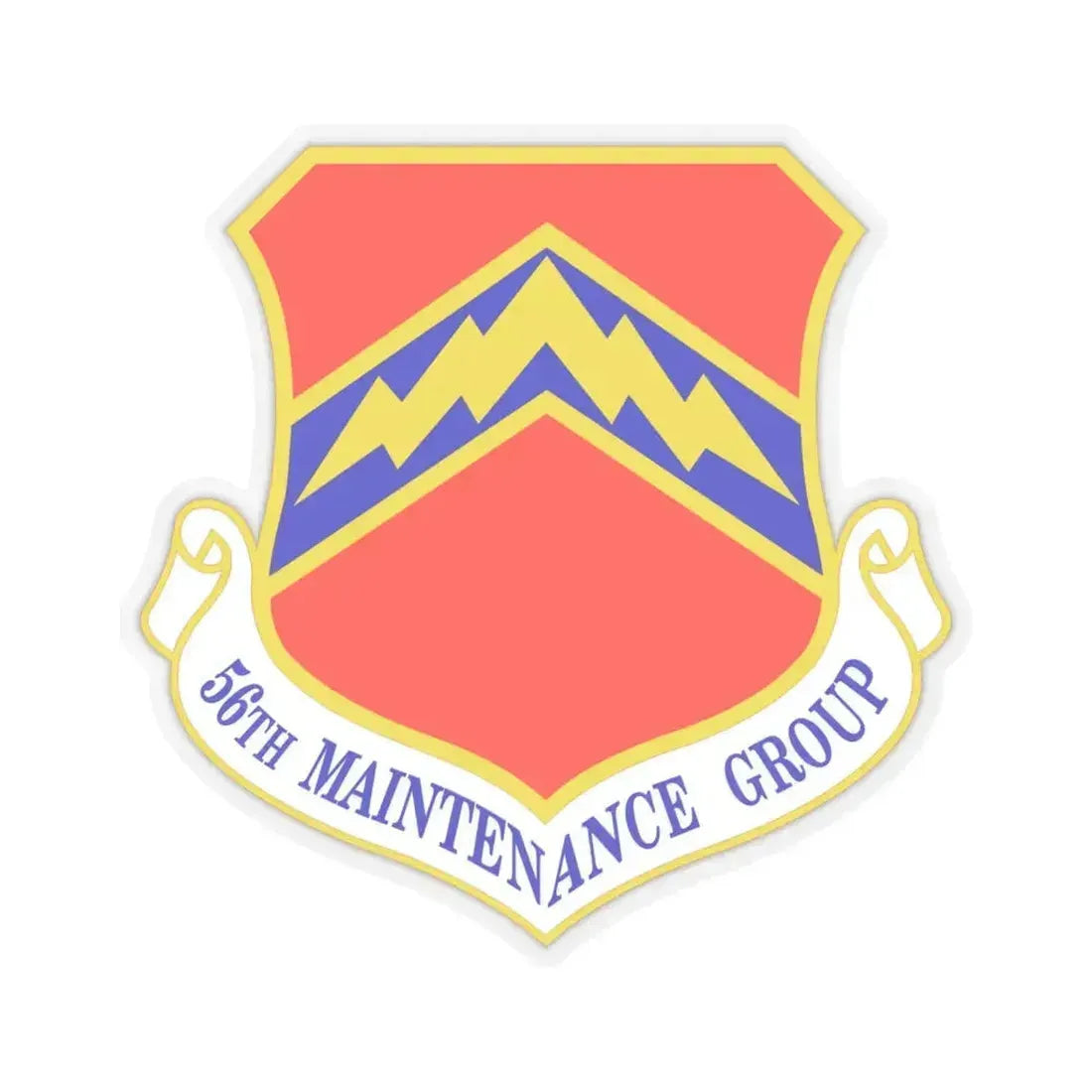 56th Maintenance Group (U.S. Air Force) STICKER Vinyl Kiss-Cut Decal 6 Inch Transparent - The Sticker Space