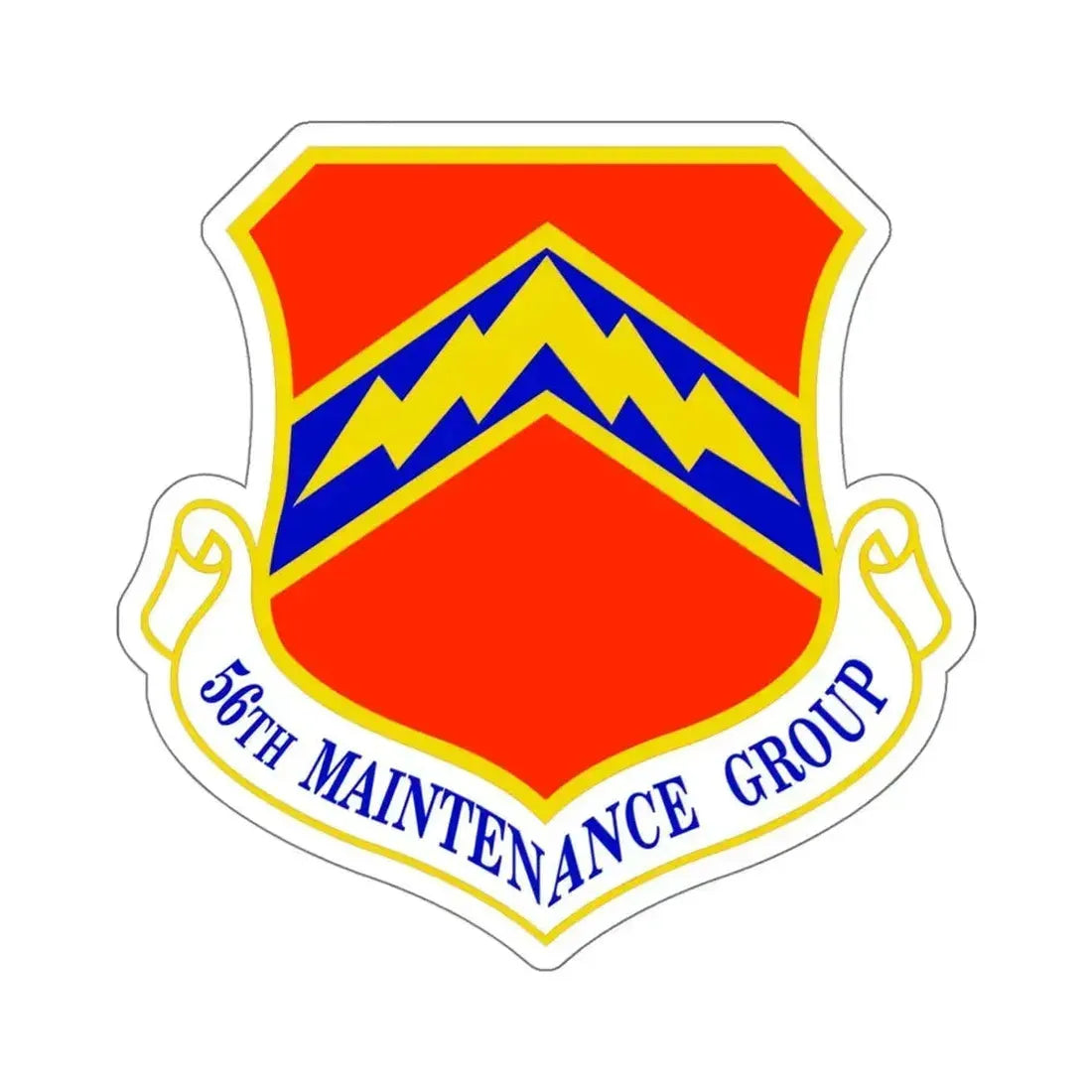56th Maintenance Group (U.S. Air Force) STICKER Vinyl Kiss-Cut Decal 6 Inch White - The Sticker Space
