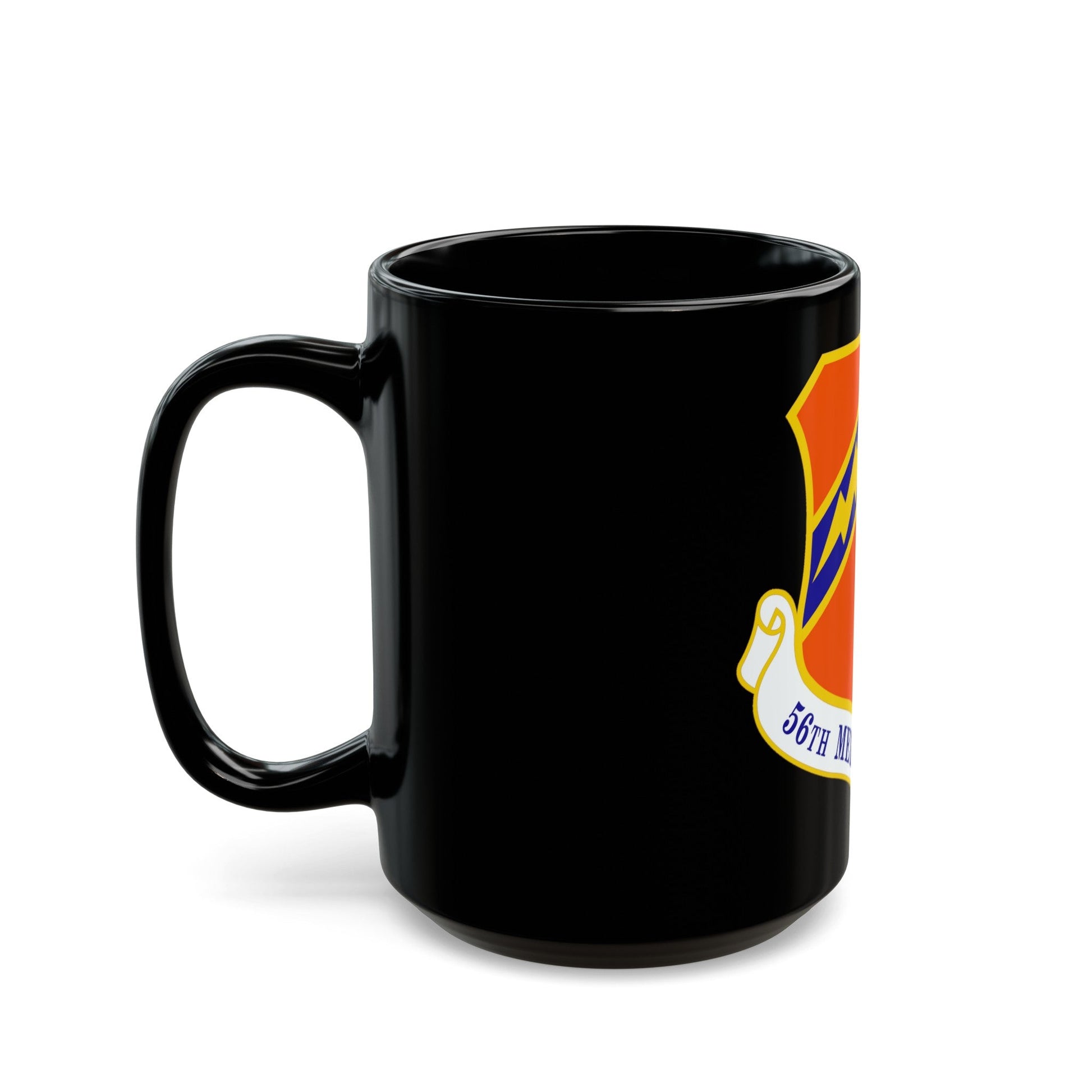 56th Medical Group (U.S. Air Force) Black Coffee Mug-The Sticker Space