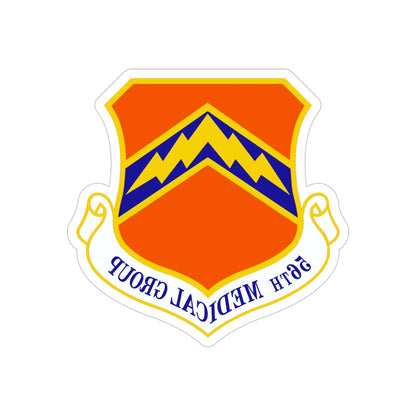 56th Medical Group (U.S. Air Force) REVERSE PRINT Transparent STICKER-5" × 5"-The Sticker Space