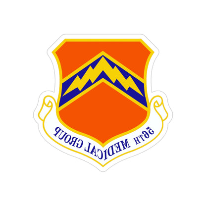 56th Medical Group (U.S. Air Force) REVERSE PRINT Transparent STICKER-6" × 6"-The Sticker Space