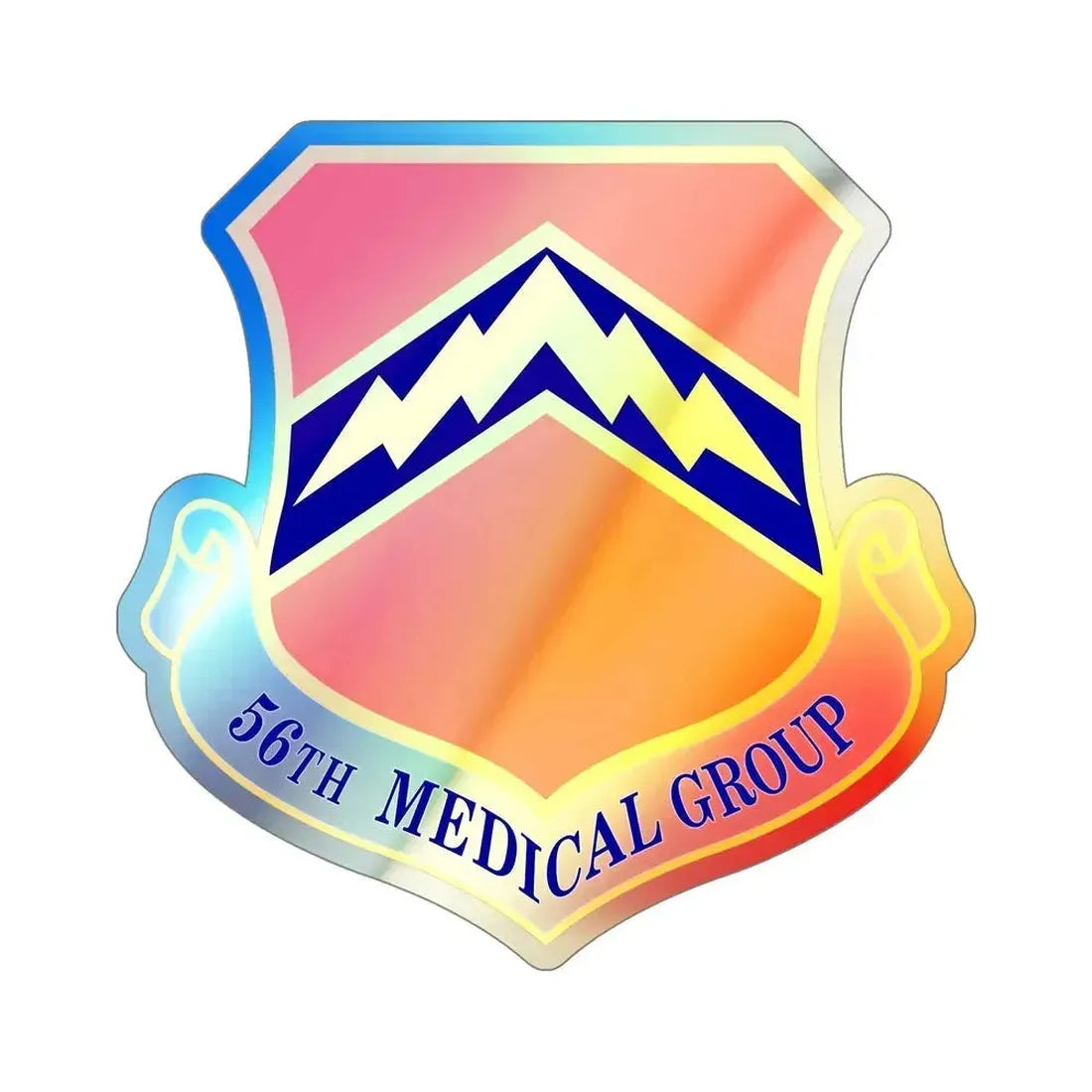 56th Medical Group (U.S. Air Force) Holographic STICKER Die-Cut Vinyl Decal 6 Inch Holographic - The Sticker Space
