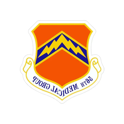 56th Medical Group (U.S. Air Force) REVERSE PRINT Transparent Die-Cut STICKER 2 Inch Die-Cut Transparent - The Sticker Space