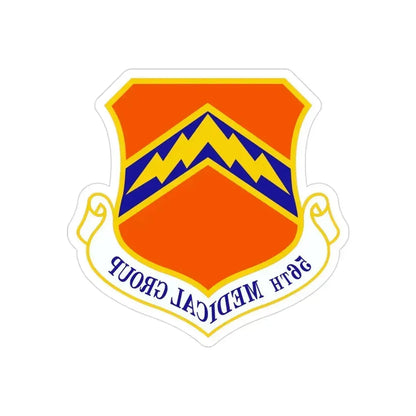 56th Medical Group (U.S. Air Force) REVERSE PRINT Transparent Die-Cut STICKER 3 Inch Die-Cut Transparent - The Sticker Space