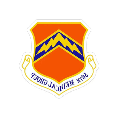 56th Medical Group (U.S. Air Force) REVERSE PRINT Transparent Die-Cut STICKER - The Sticker Space
