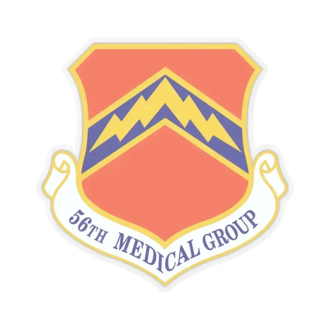 56th Medical Group (U.S. Air Force) STICKER Vinyl Kiss-Cut Decal 2 Inch Transparent - The Sticker Space
