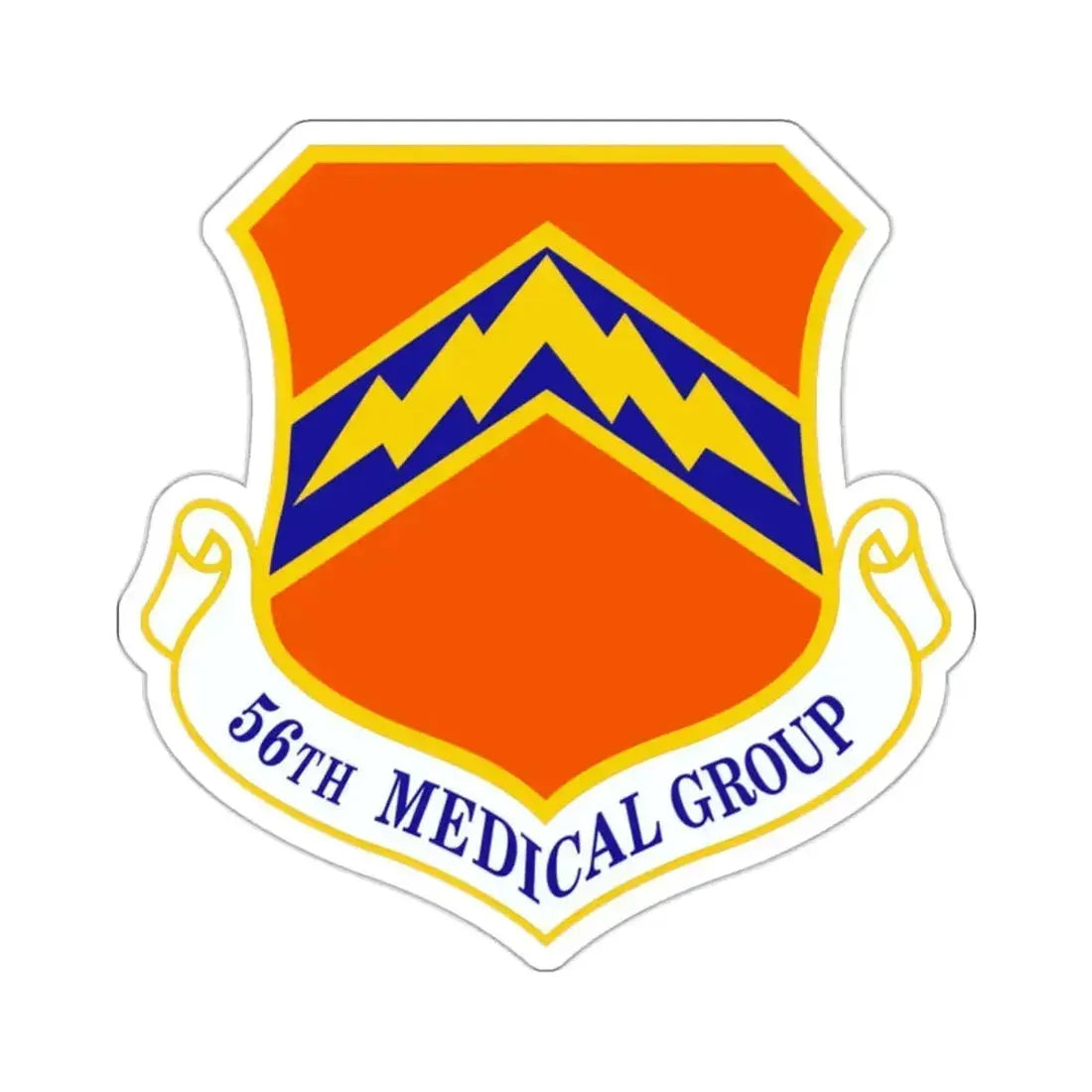 56th Medical Group (U.S. Air Force) STICKER Vinyl Kiss-Cut Decal 2 Inch White - The Sticker Space