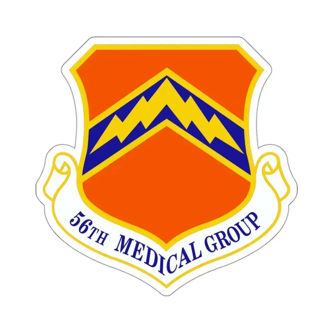 56th Medical Group (U.S. Air Force) STICKER Vinyl Kiss-Cut Decal 3 Inch White - The Sticker Space