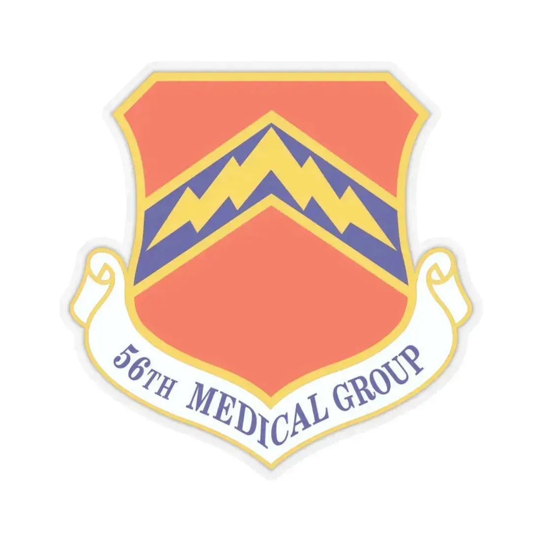 56th Medical Group (U.S. Air Force) STICKER Vinyl Kiss-Cut Decal 4 Inch Transparent - The Sticker Space