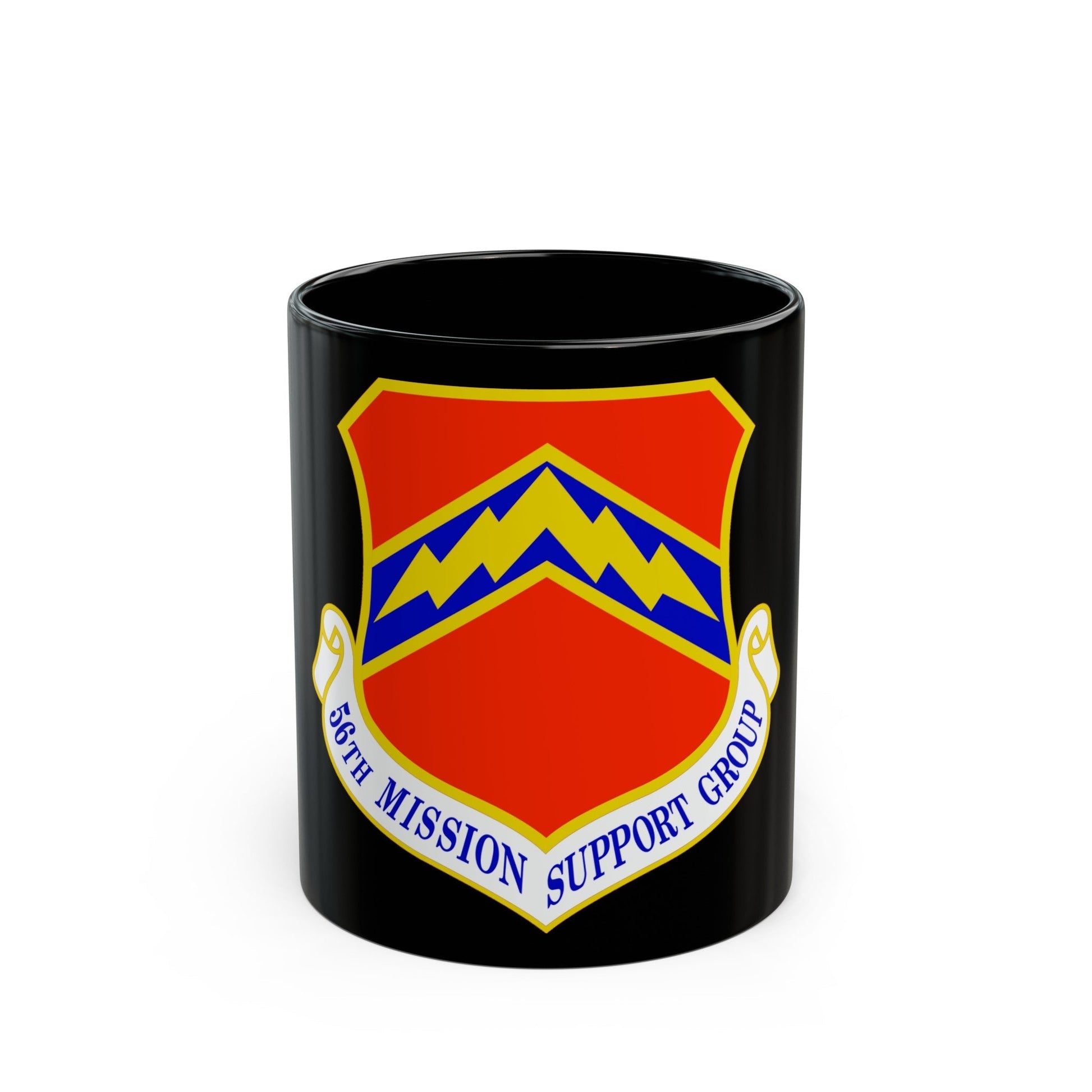 56th Mission Support Group (U.S. Air Force) Black Coffee Mug-11oz-The Sticker Space