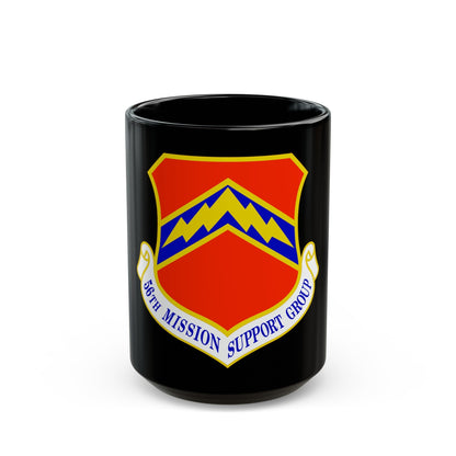 56th Mission Support Group (U.S. Air Force) Black Coffee Mug-15oz-The Sticker Space