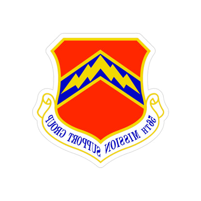 56th Mission Support Group (U.S. Air Force) REVERSE PRINT Transparent STICKER-3" × 3"-The Sticker Space