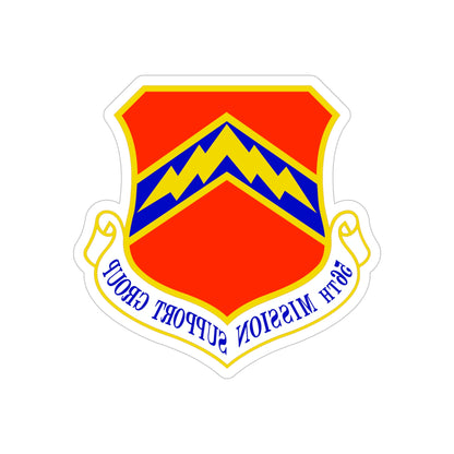 56th Mission Support Group (U.S. Air Force) REVERSE PRINT Transparent STICKER-6" × 6"-The Sticker Space