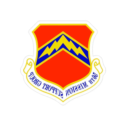 56th Mission Support Group (U.S. Air Force) REVERSE PRINT Transparent Die-Cut STICKER - The Sticker Space