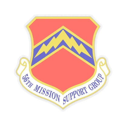 56th Mission Support Group (U.S. Air Force) STICKER Vinyl Kiss-Cut Decal 3 Inch Transparent - The Sticker Space